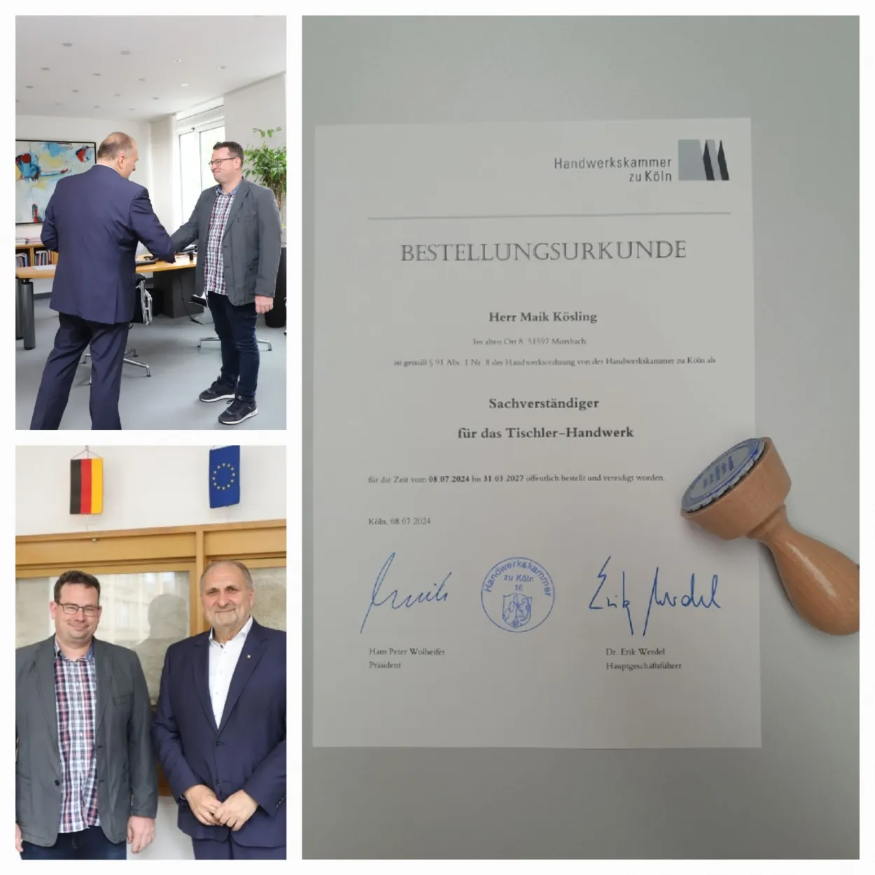 Öffentliche Bestellung und Vereidigung zum Sachverständiger